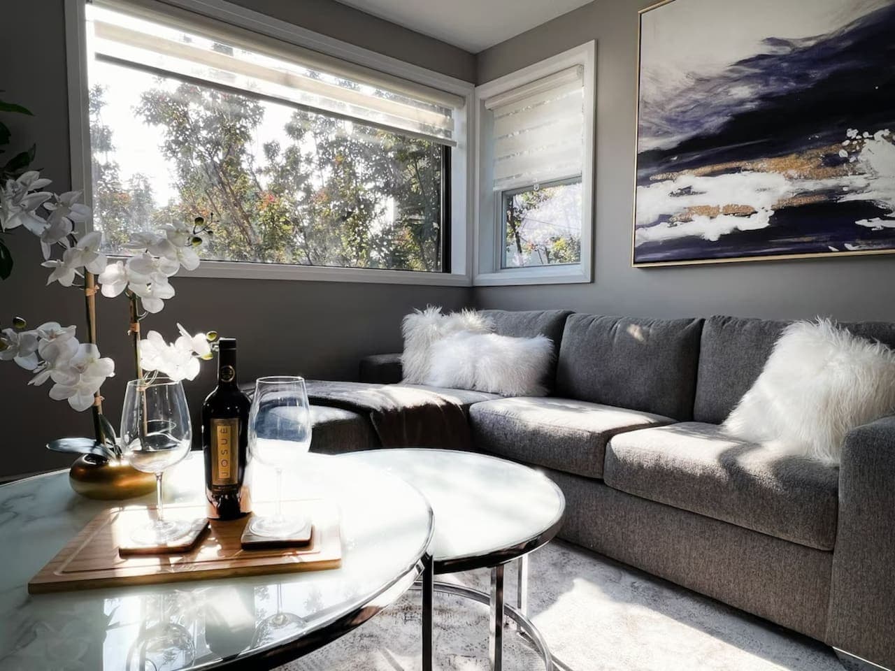 Comfortable seating and warm decor make this the heart of the home.
