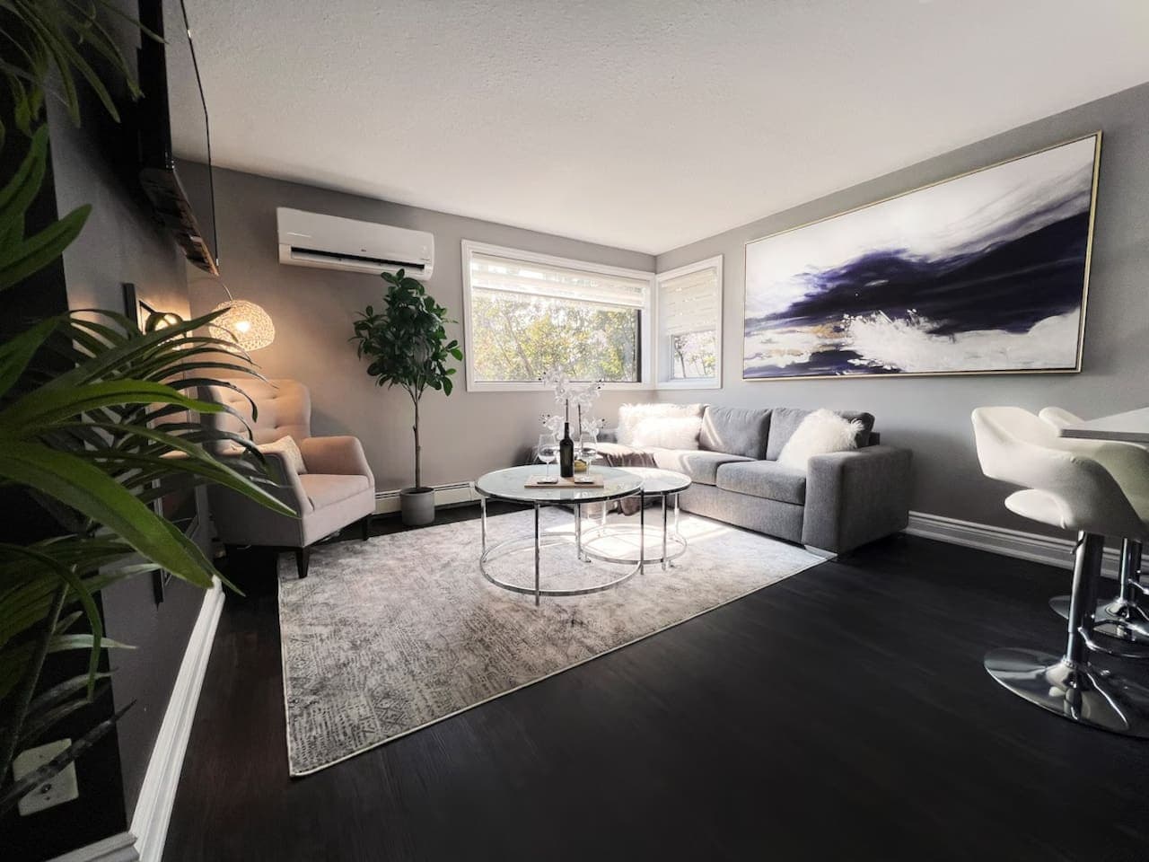Unwind in this cozy space, ideal for relaxation and conversation.