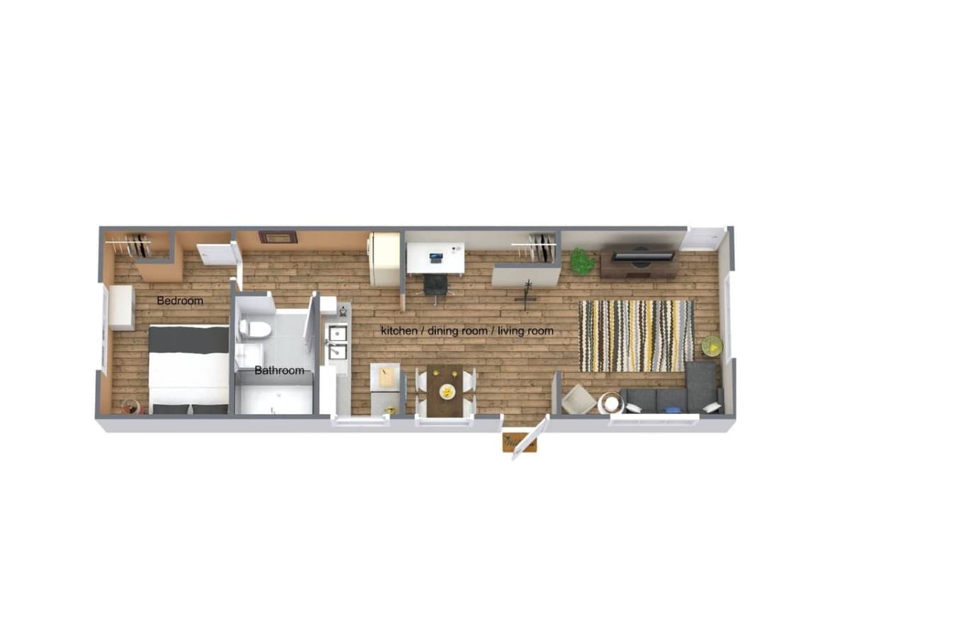 Here’s a floor layout illustration! Please note, it’s not drawn to scale.