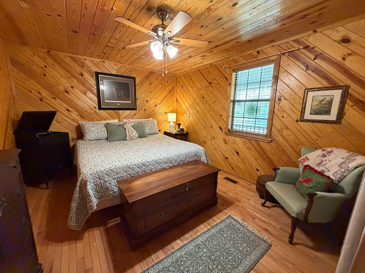 Stretch out, settle in, and enjoy a full-size king bed after a day outdoors.