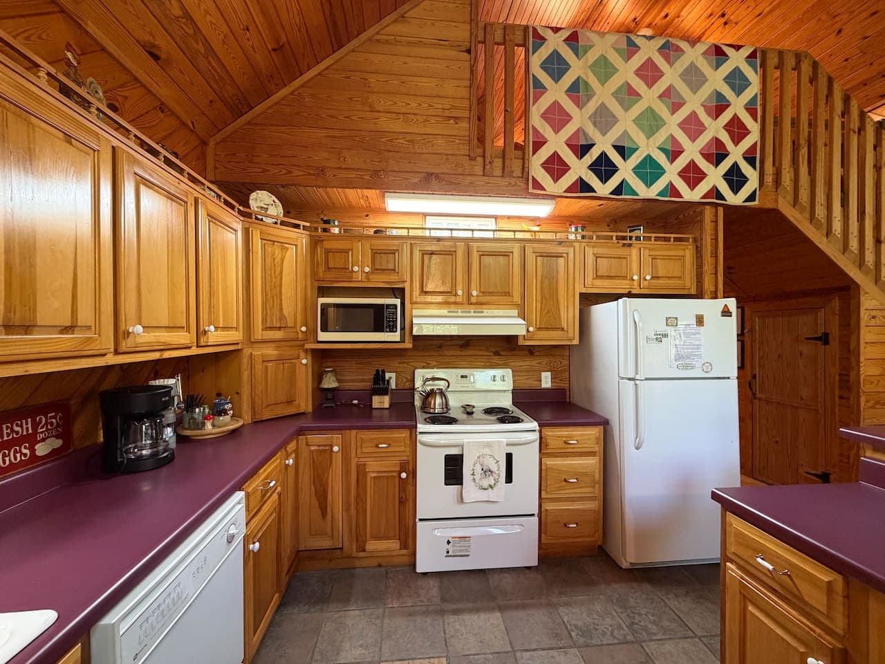 Coffee in the morning, something simmering by evening—this kitchen keeps everyone fed and together.