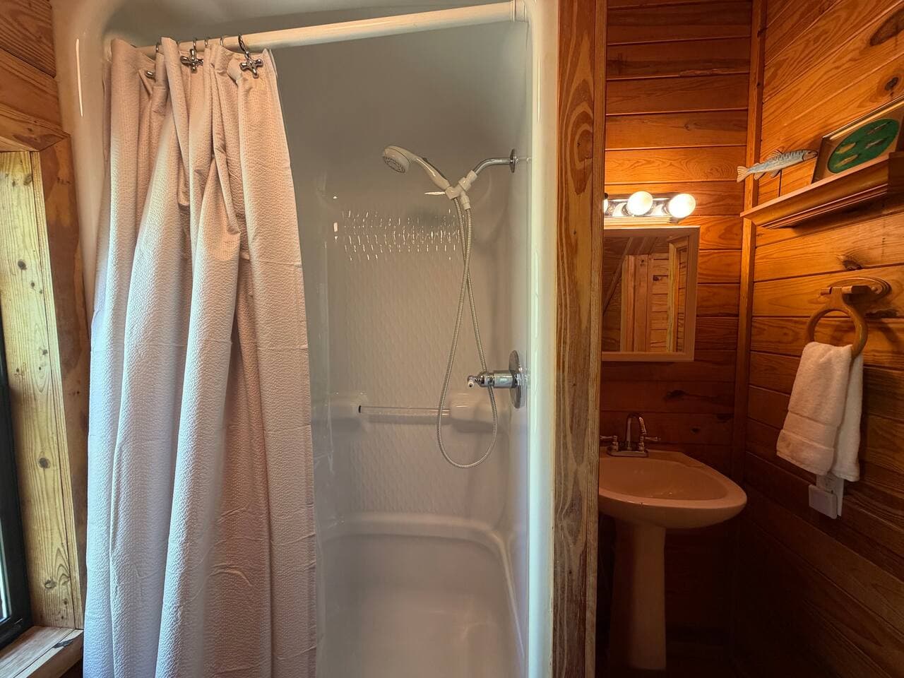 Wash off the dirt, the day, or just the heat—easy and refreshing.