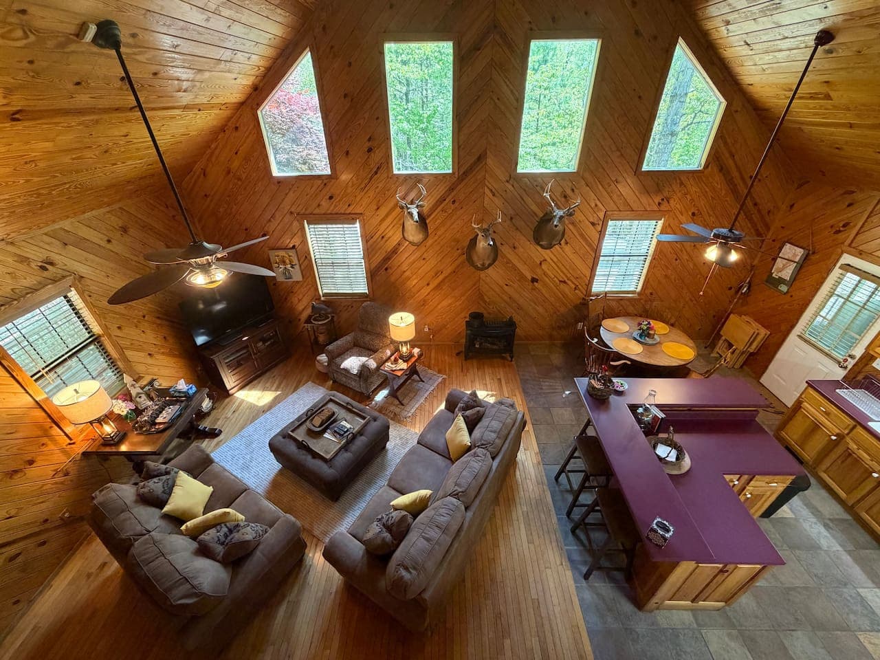 A comfortable living space made for conversation, movie nights, and staying connected indoors.