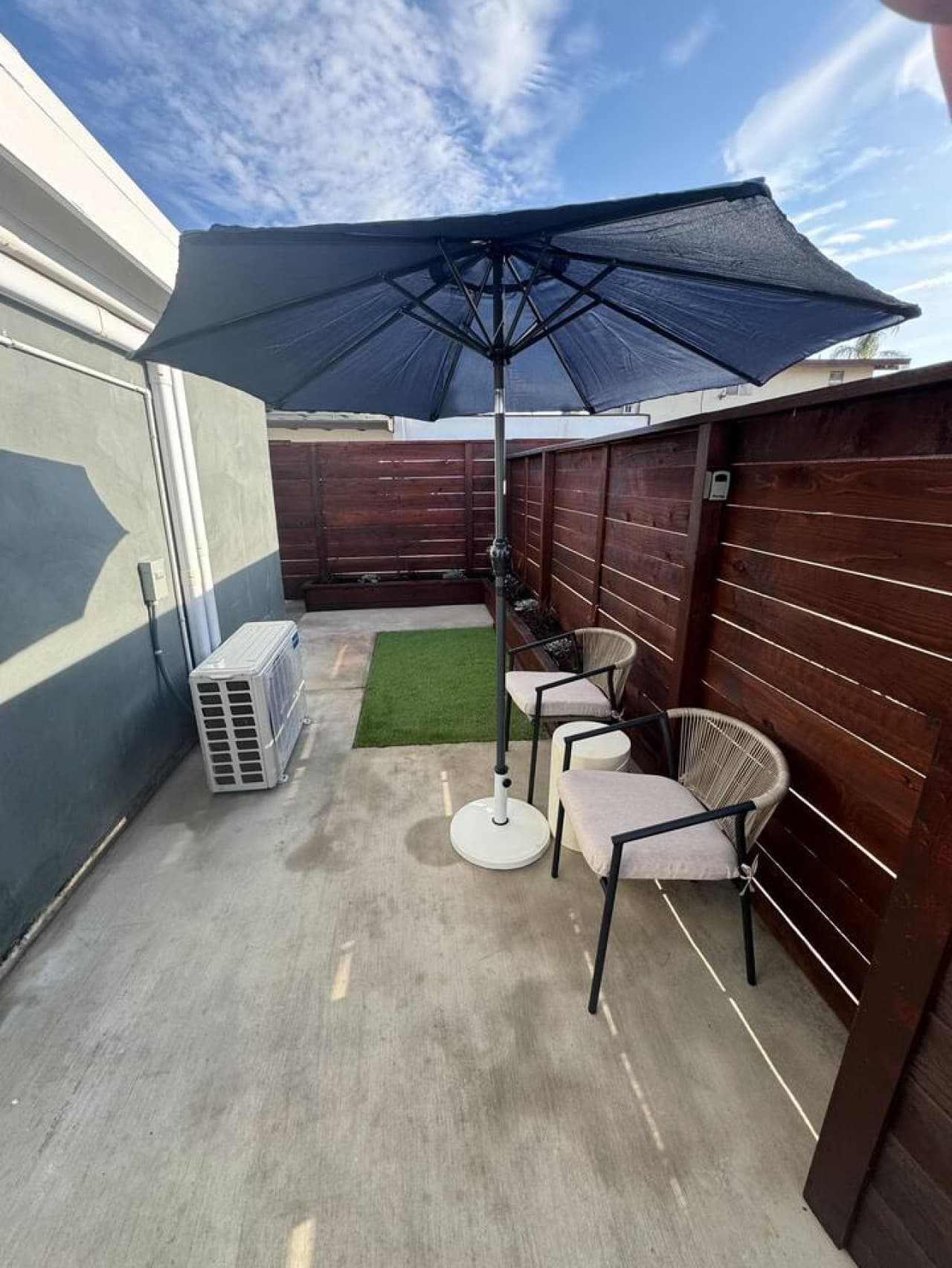 Enjoy your morning coffee or evening wine in your cozy patio space