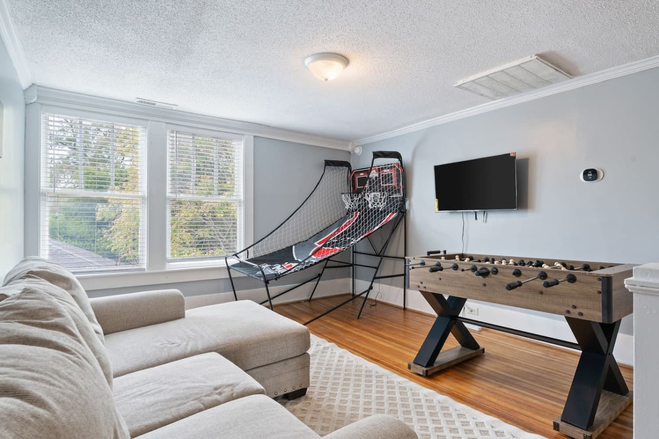 Game room gives guests a fun space to unwind with friendly competition.