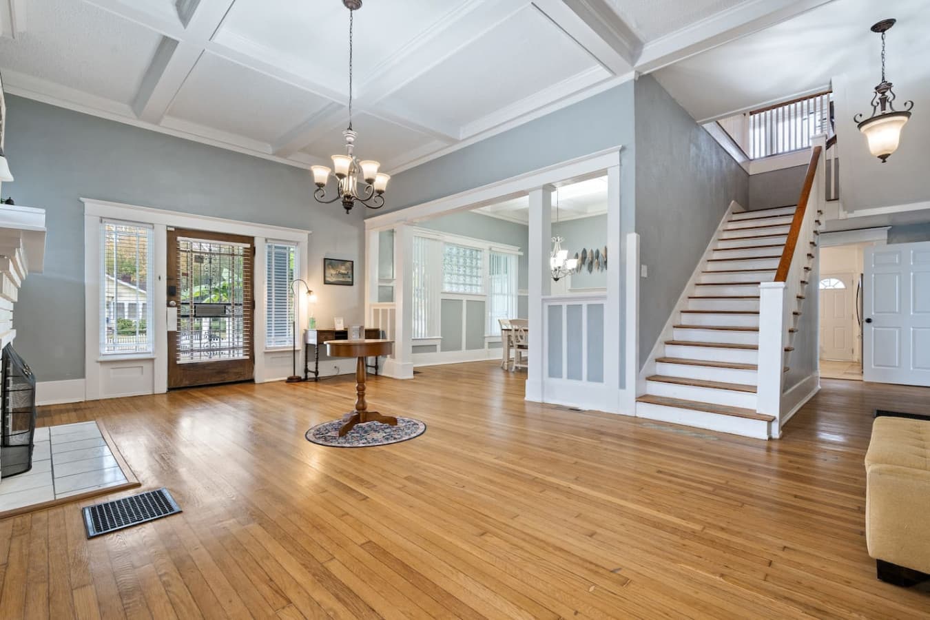 Living room wraps you in a relaxed atmosphere perfect for morning coffee or movie nights.