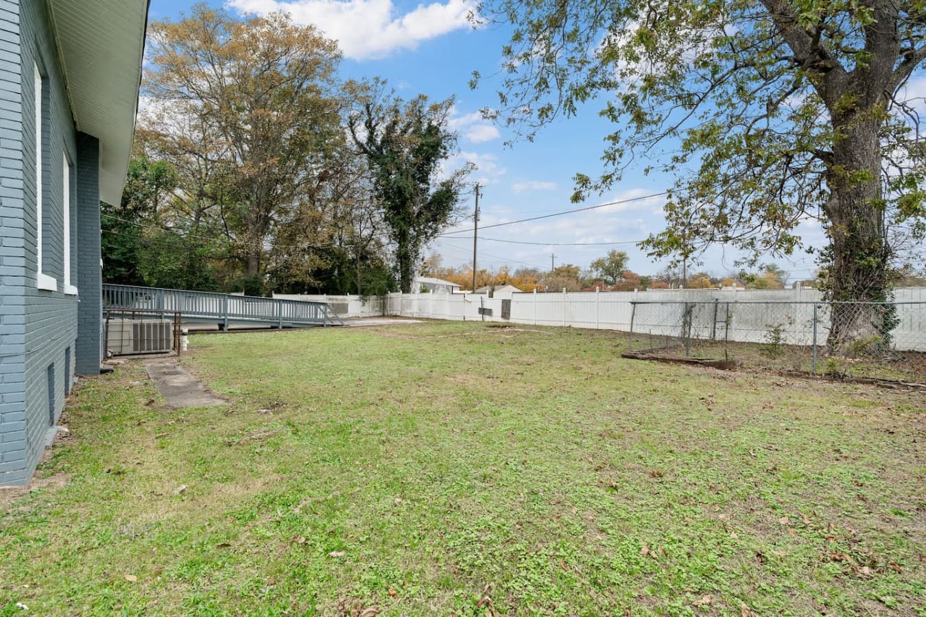 Backyard gives you open space to breathe, relax, and enjoy the fresh air.