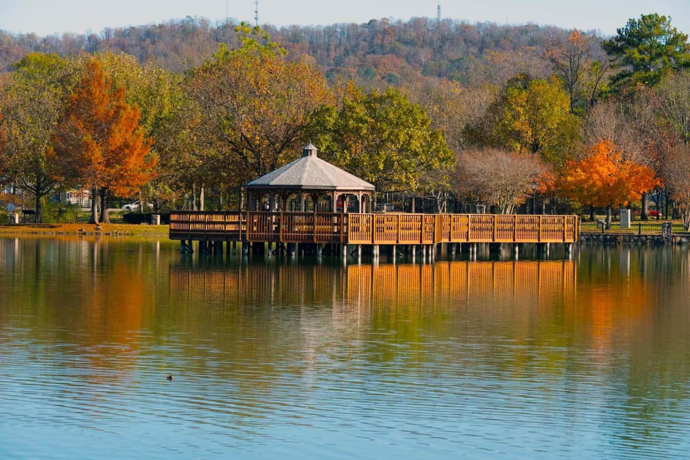 East Lake Park is a 4 min drive lakeside park with walking paths, picnic spots, and great water views.
