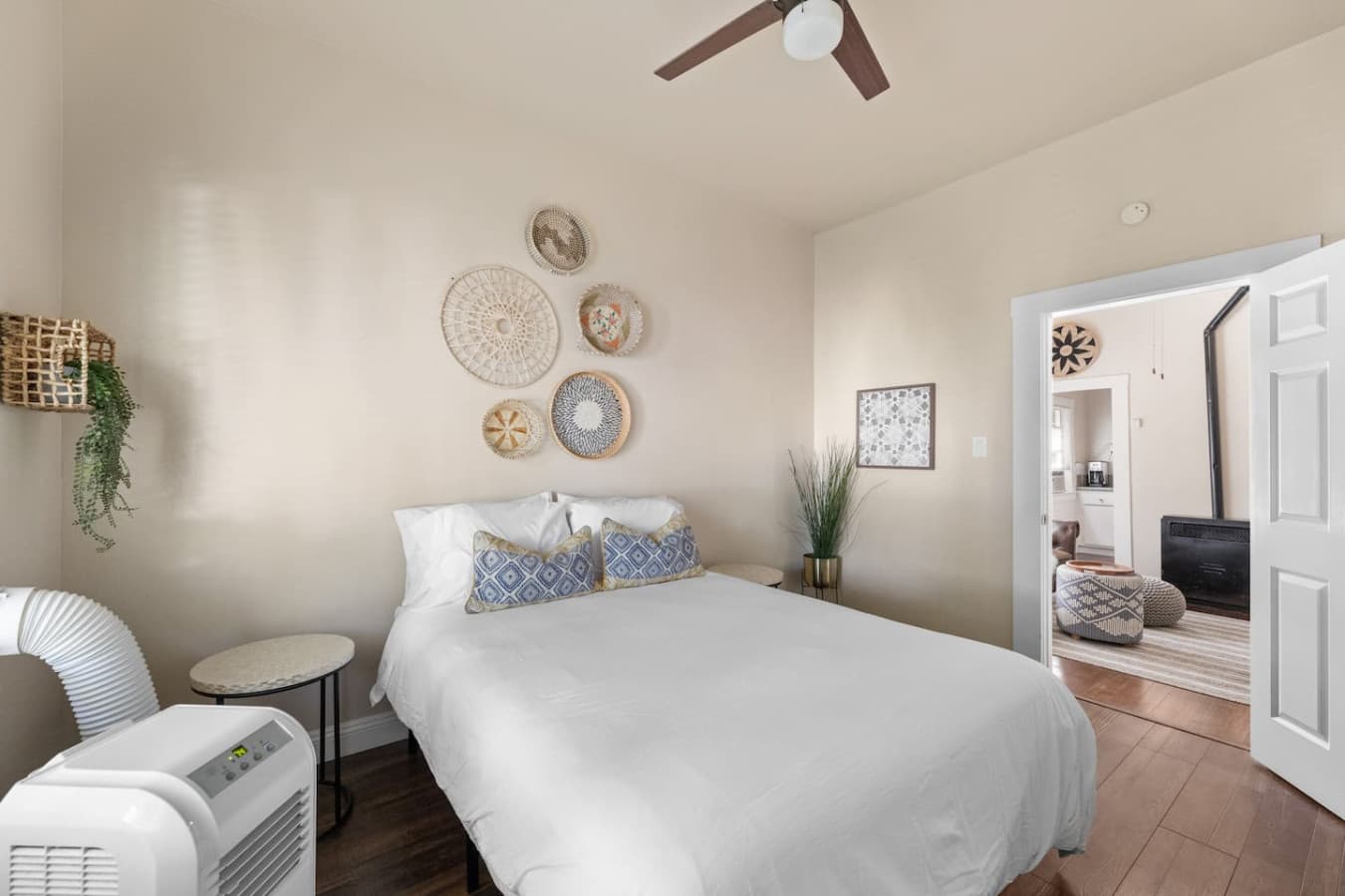 Peaceful retreat with plenty of natural light.