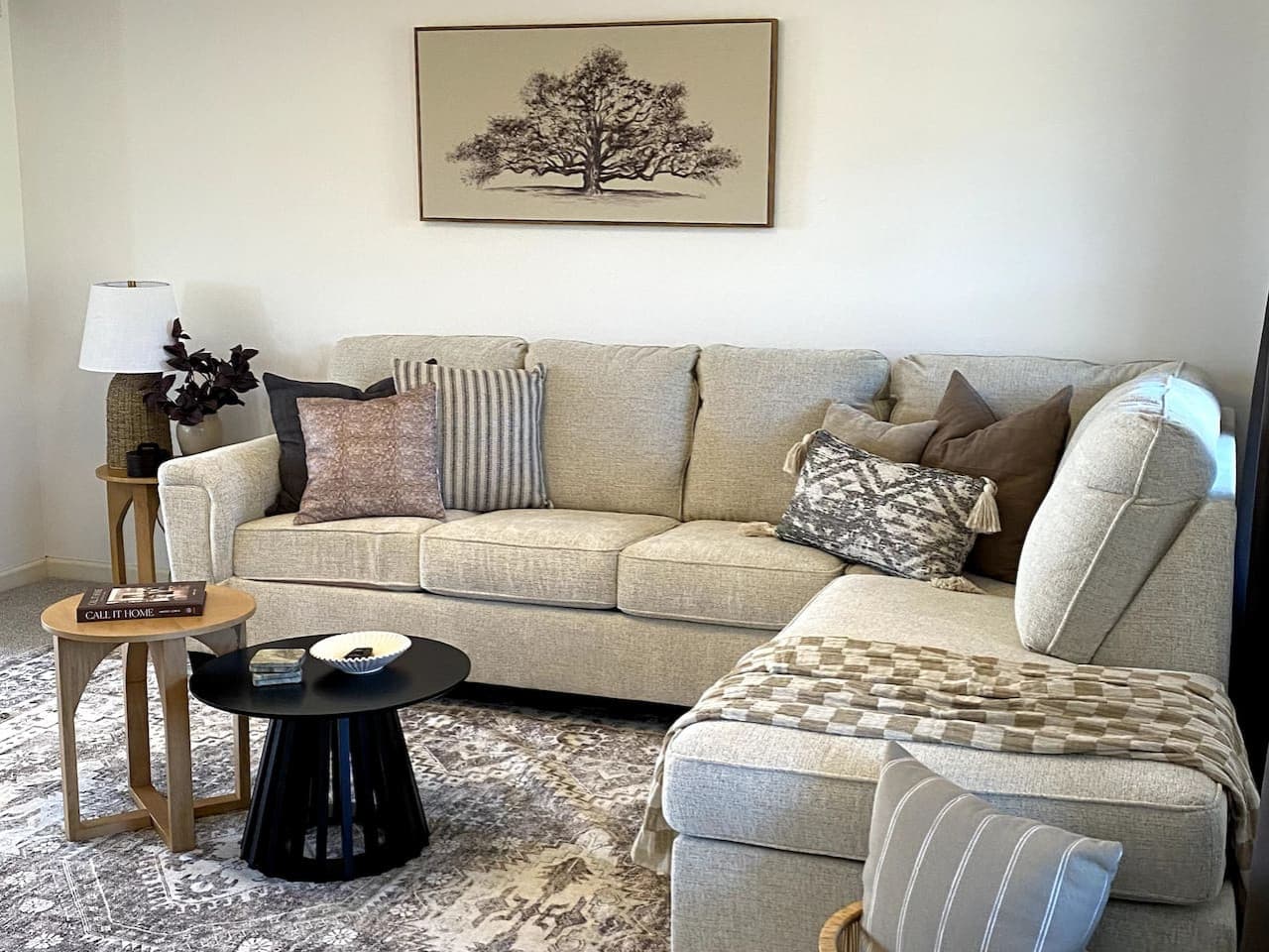Settle in and unwind—this bright living area invites conversation, laughter, and slow mornings.