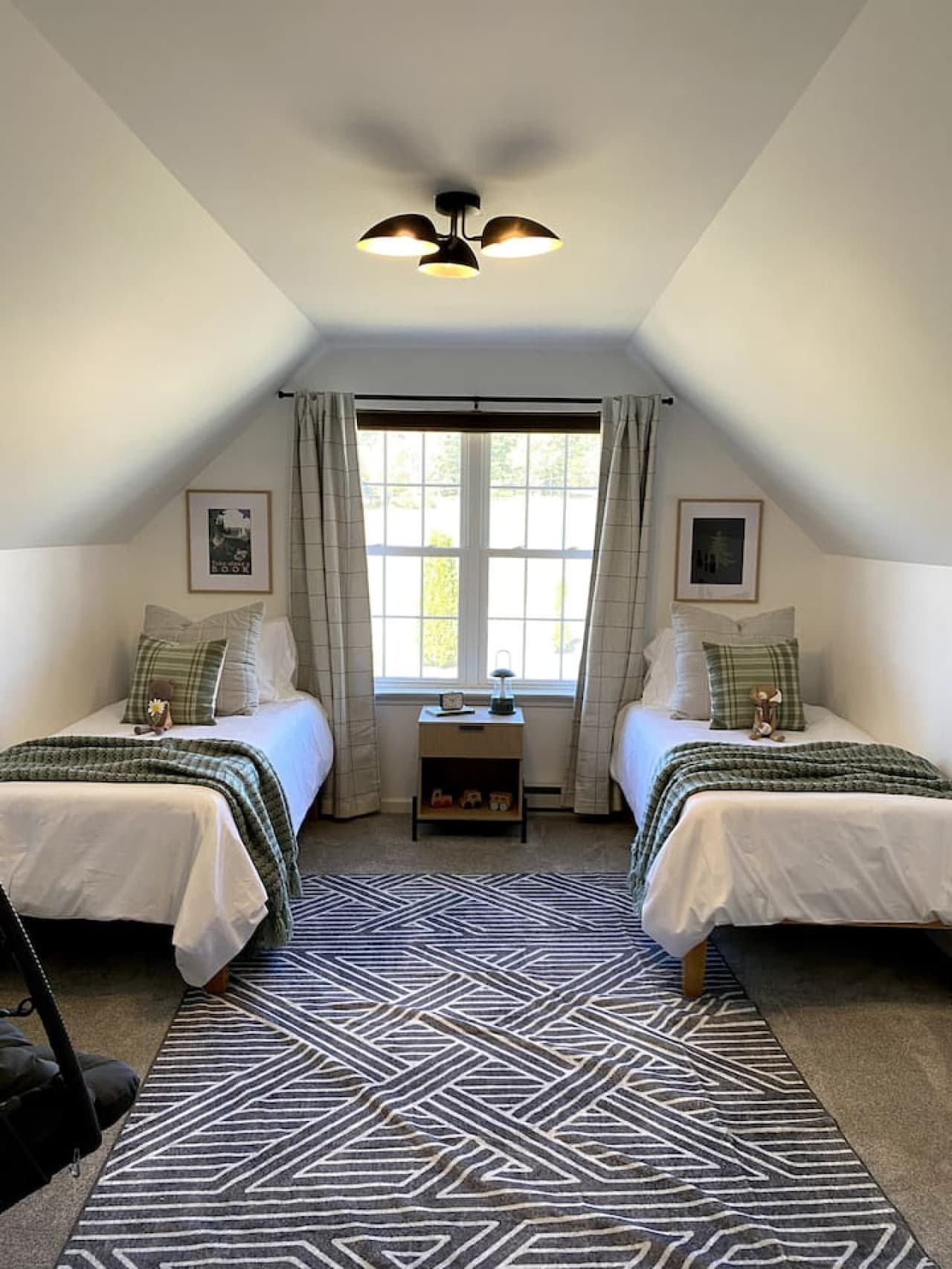 Two single beds make this the perfect space for friends, kids, or travel companions to unwind comfortably.