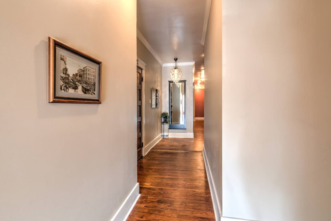 Bright, well-lit hallways creating a safe and welcoming path throughout the building.