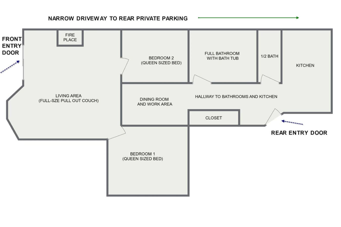 Apartment floor plan.