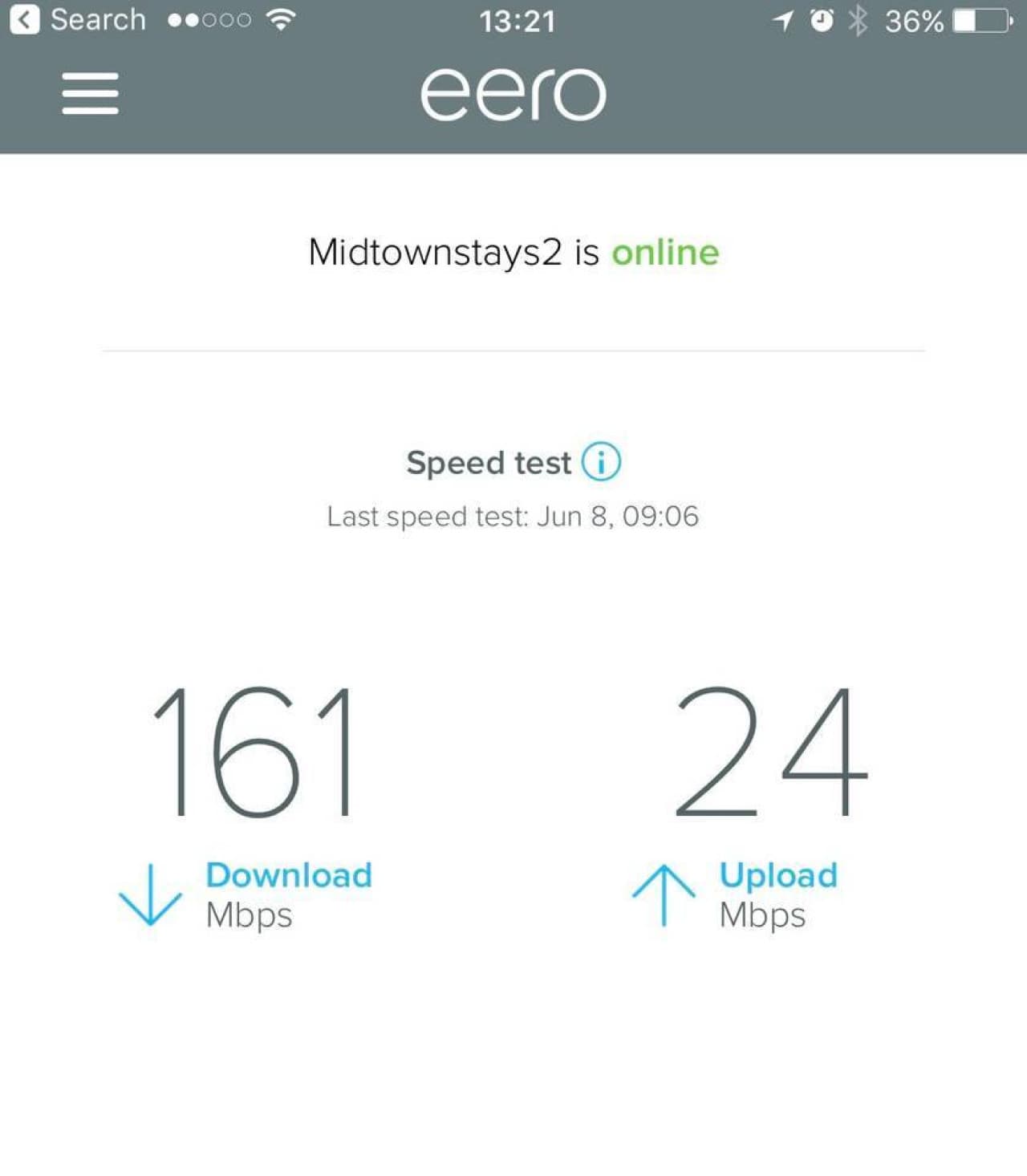Super fast WiFi is available.