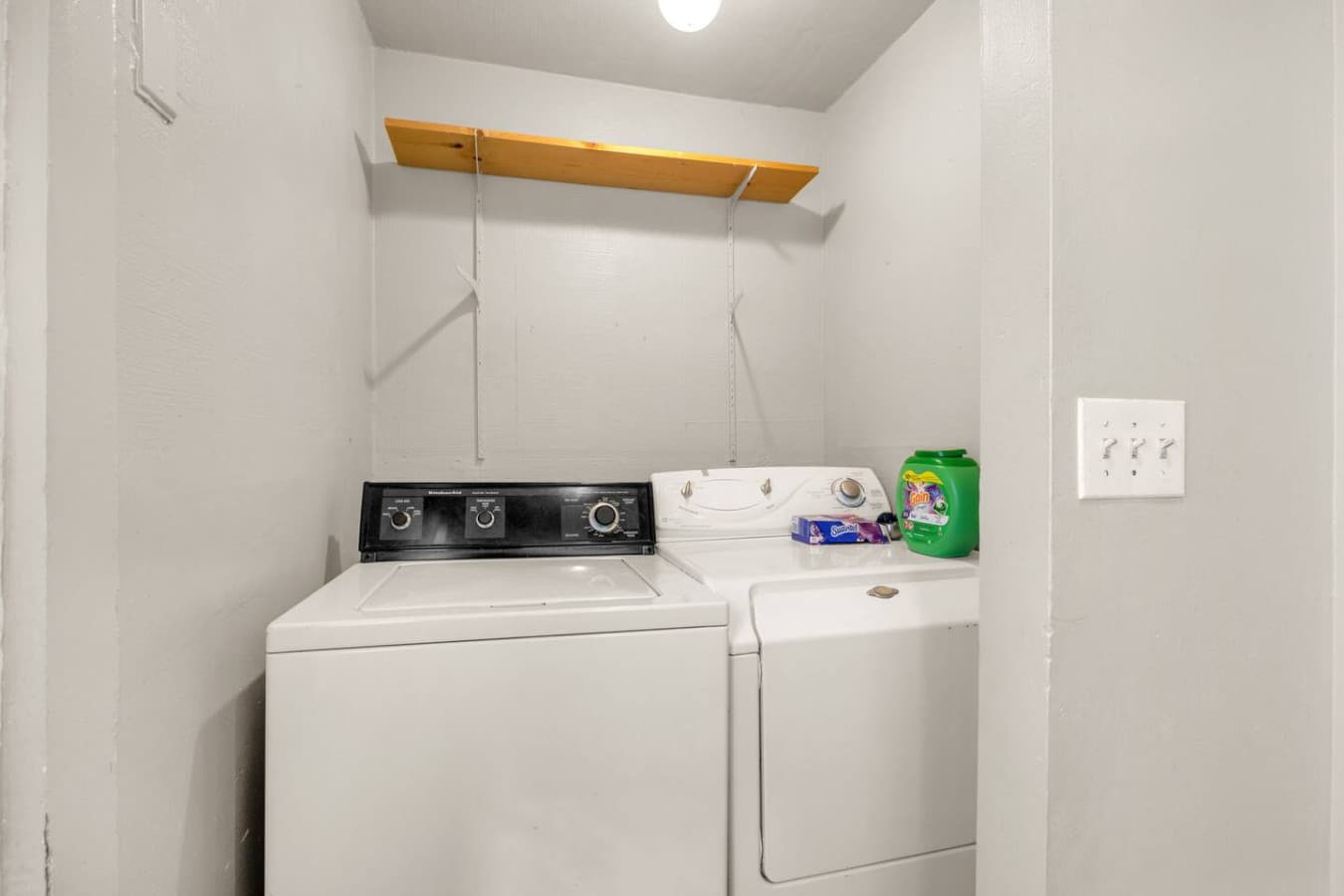 Laundry made easy — in-unit washer and dryer included.