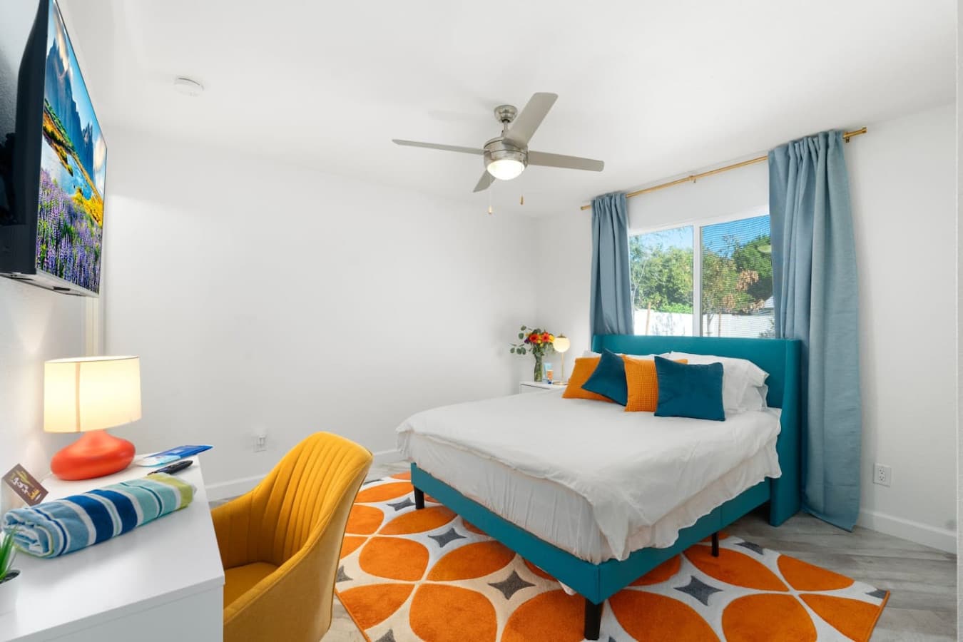 Relax like royalty in our master bedroom