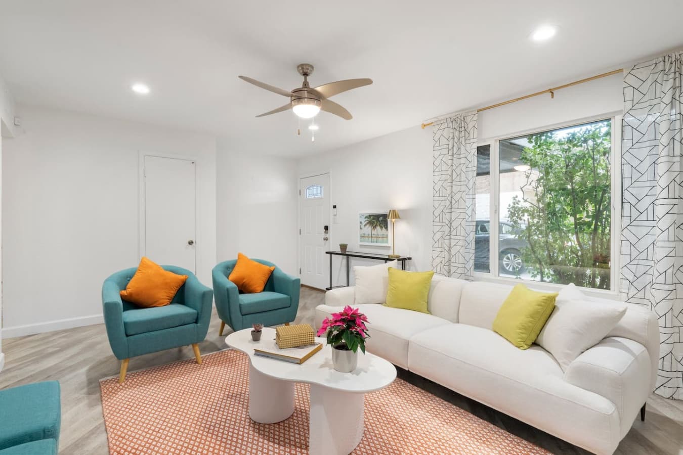 Our living room—bright and airy for your relaxation
