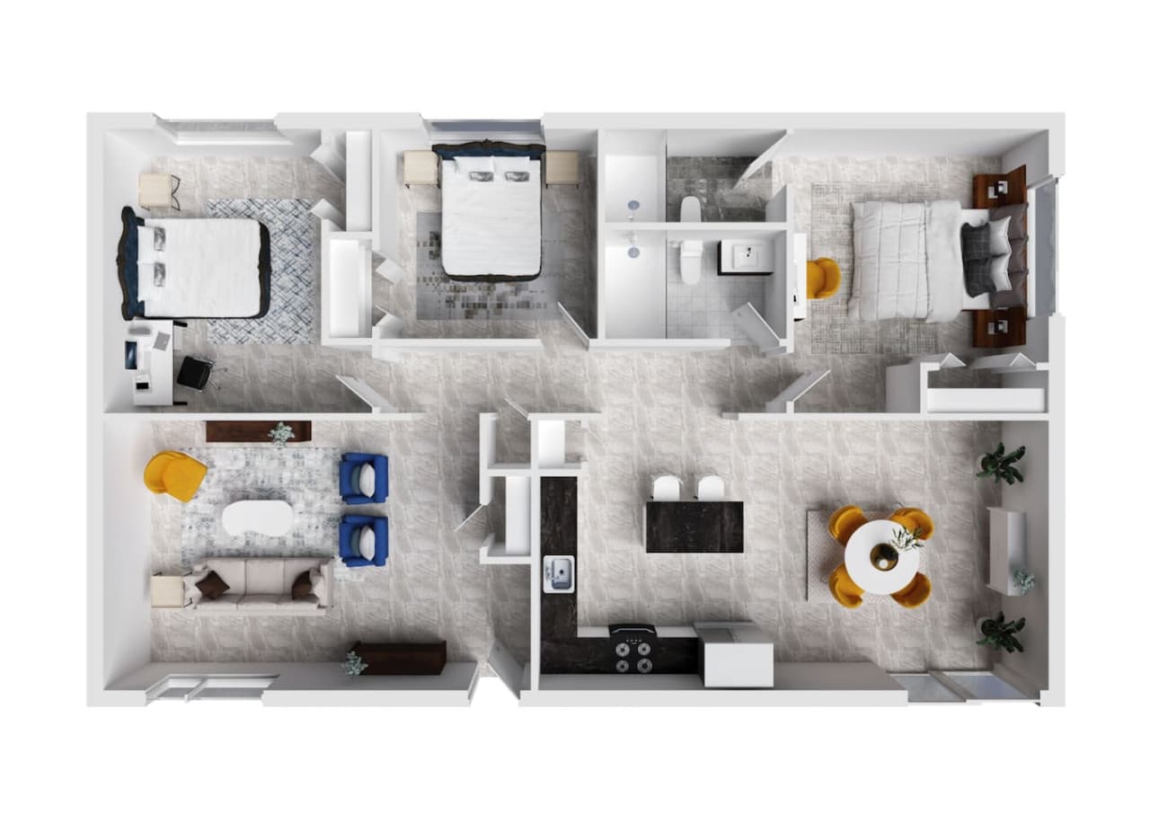 3D Floorplan of the listing to help you visualize the space better!