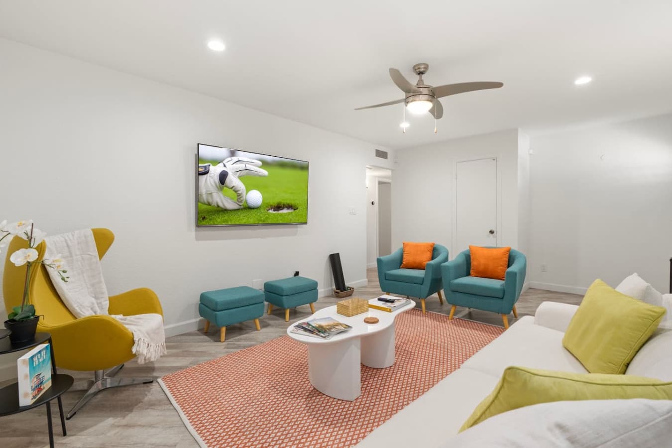 Play a game, catch up, or watch some TV in our spacious living room