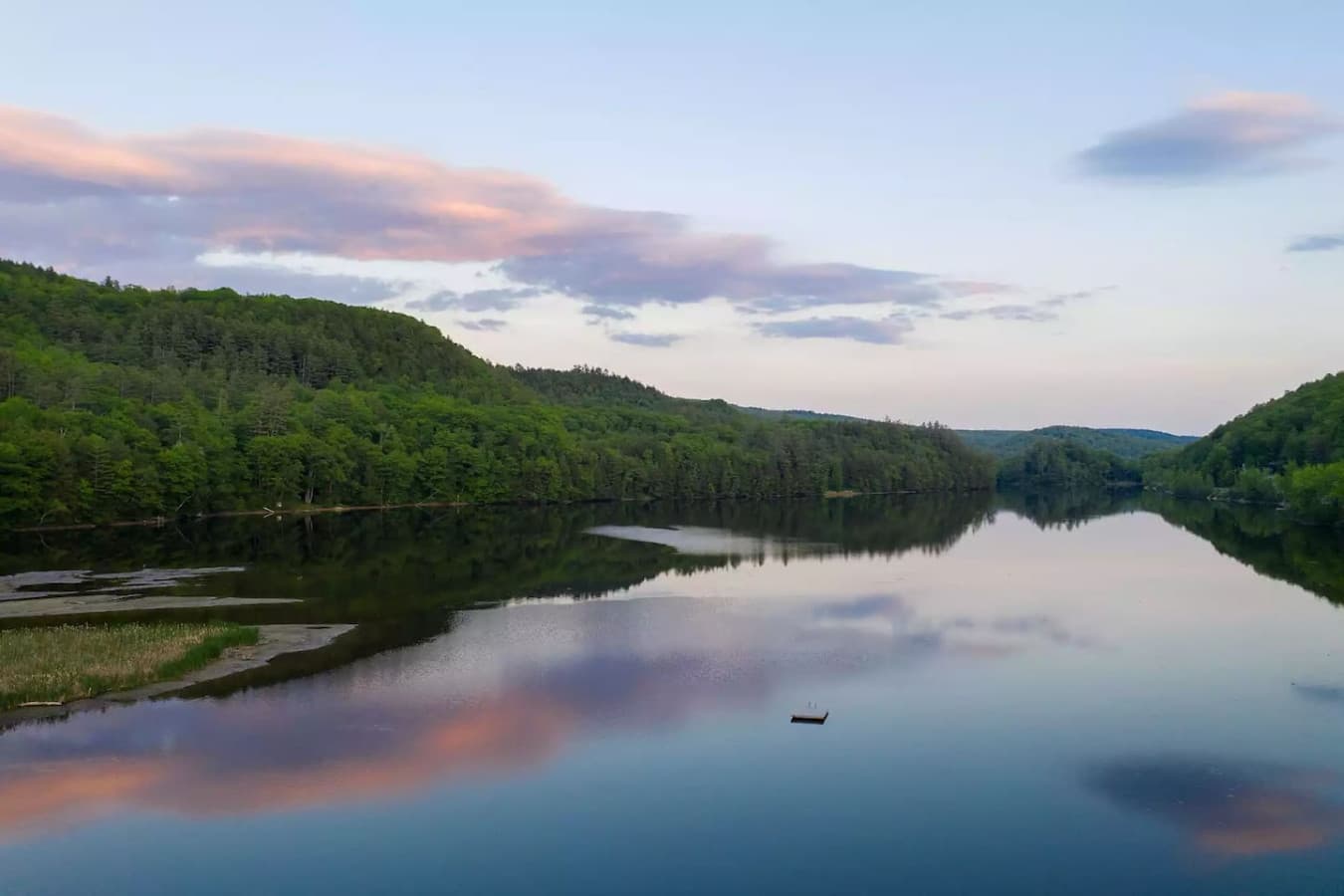 Amherst Lake, just 5 minutes away—because sometimes, you just need a quick getaway to beautiful waters!
