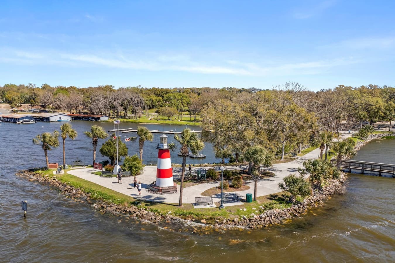 A peaceful walk and a perfect photo spot at the Mount Dora Lighthouse.