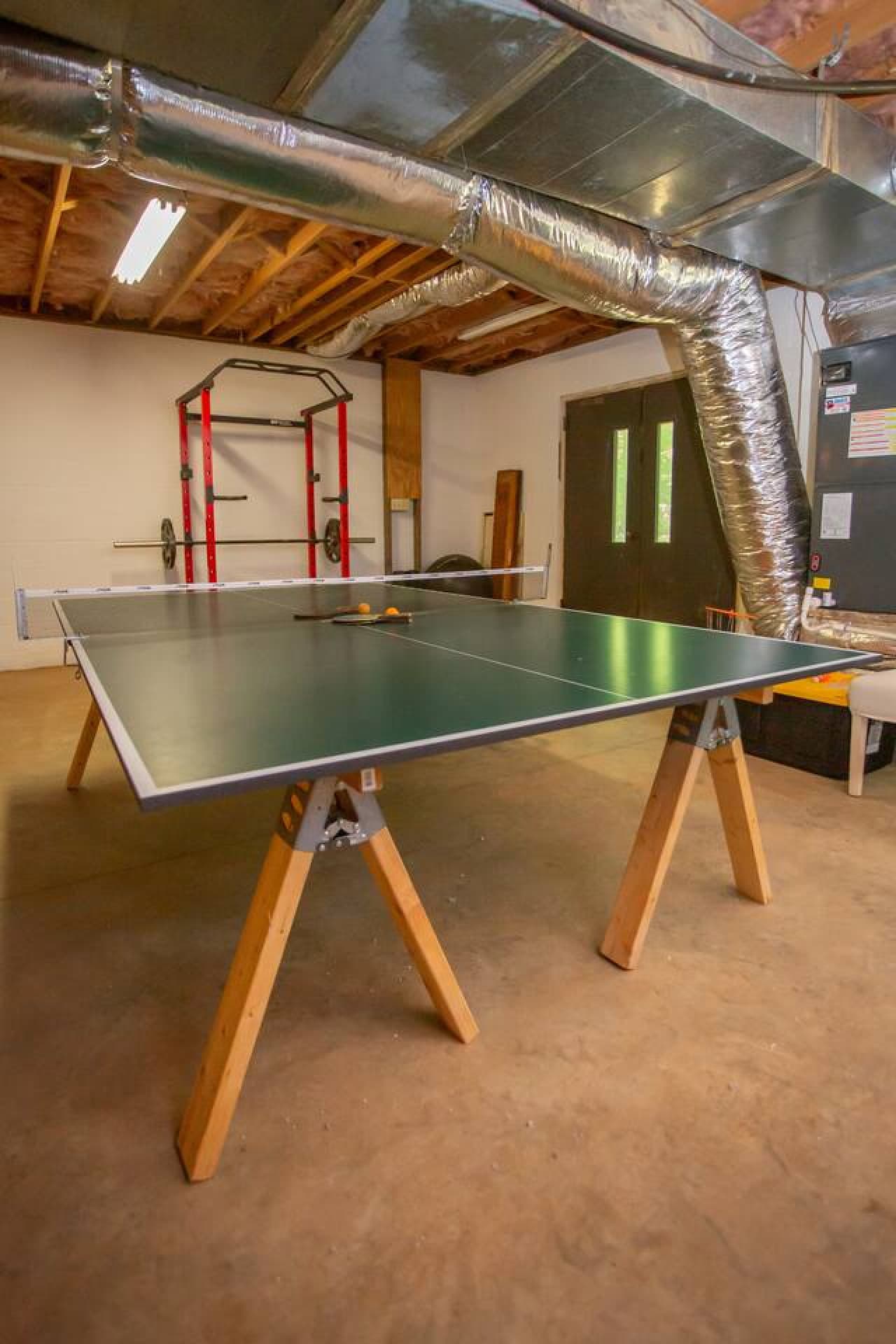 Cabin on the Haw: Serve up some fun—our ping pong table is ready for friendly competition.