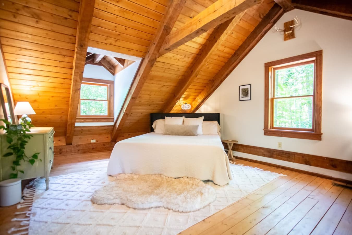 Cabin on the Haw: A woodland retreat so inviting, even the trees seem to whisper goodnight.