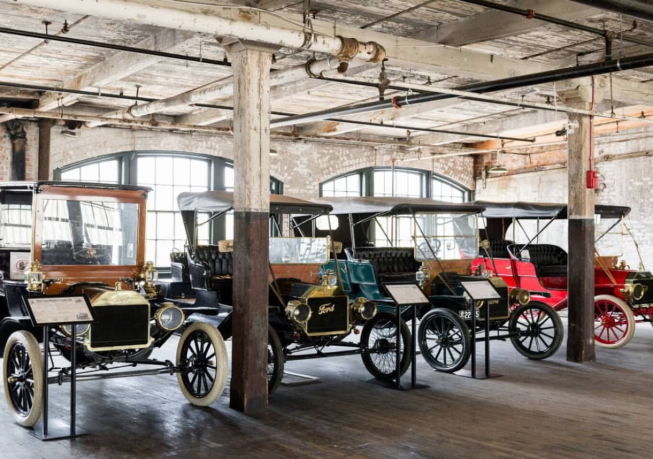 A short 9-minute drive takes you to the historic Ford Piquette Avenue Plant, birthplace of the Model T.