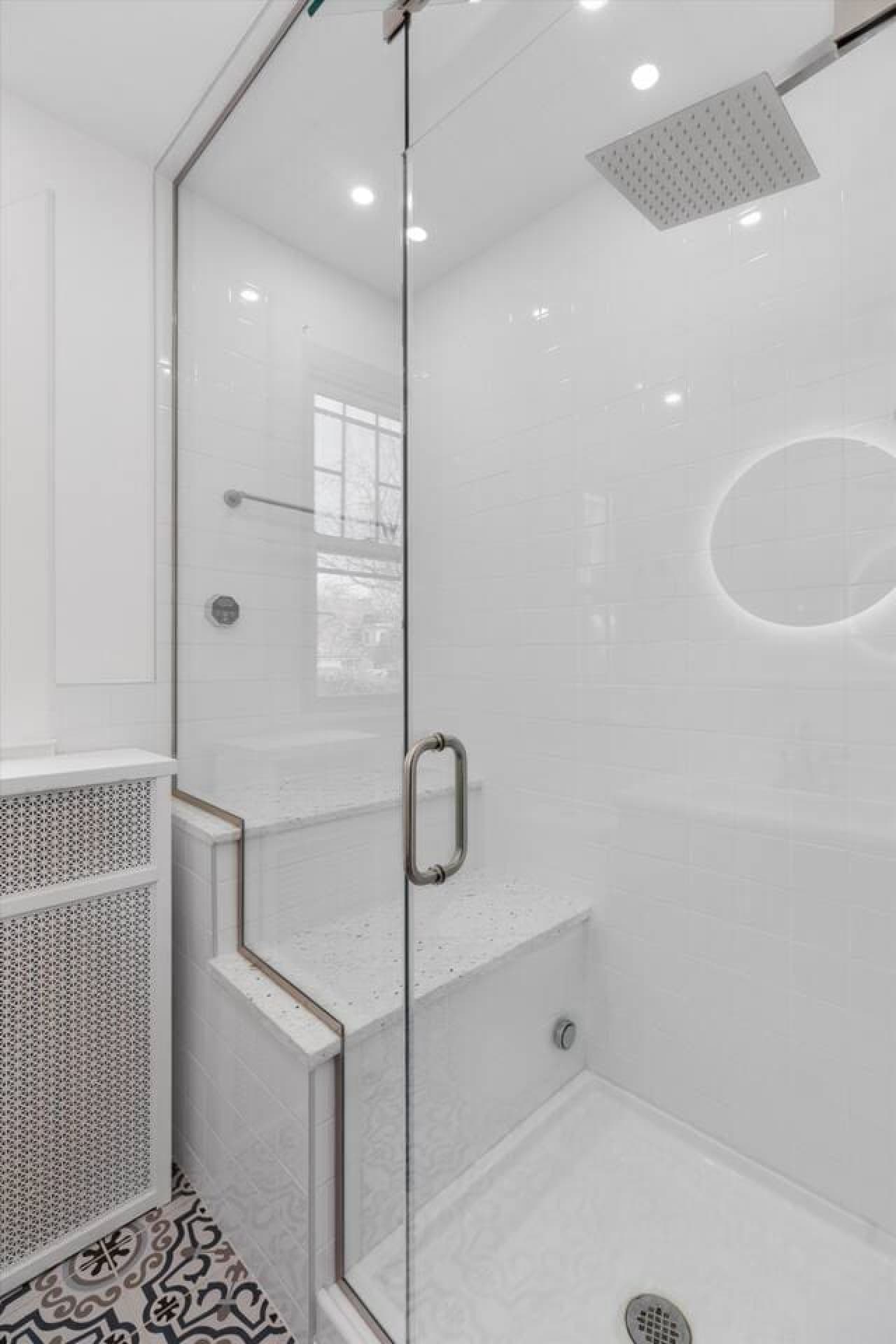 Relax and refresh in this modern full bathroom, offering everything you need for a perfect start or end to your day.