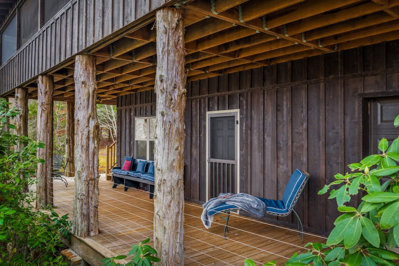 Lower deck outside Bedroom 3, offering a peaceful outdoor space.