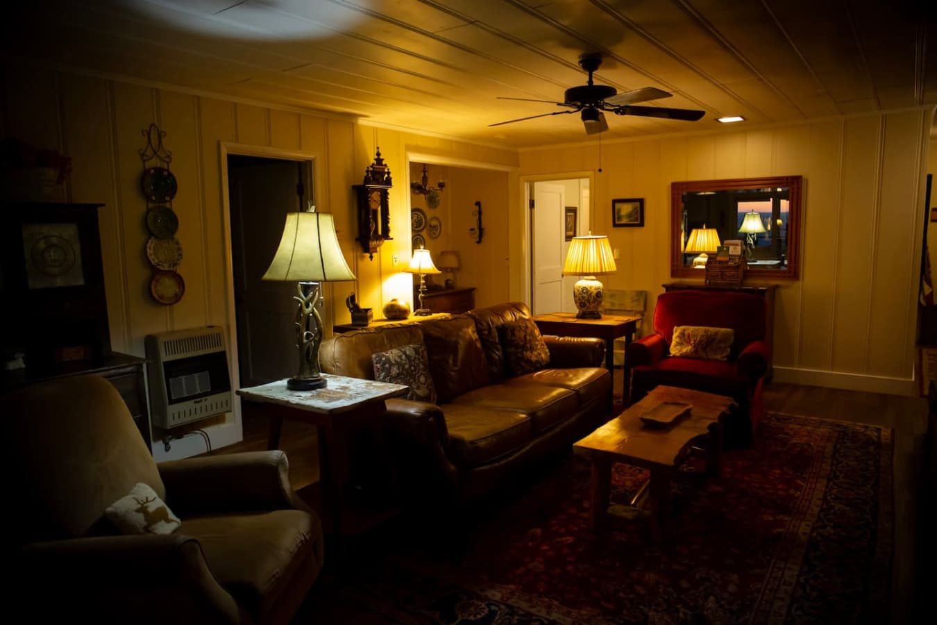 Warm and cozy living room.