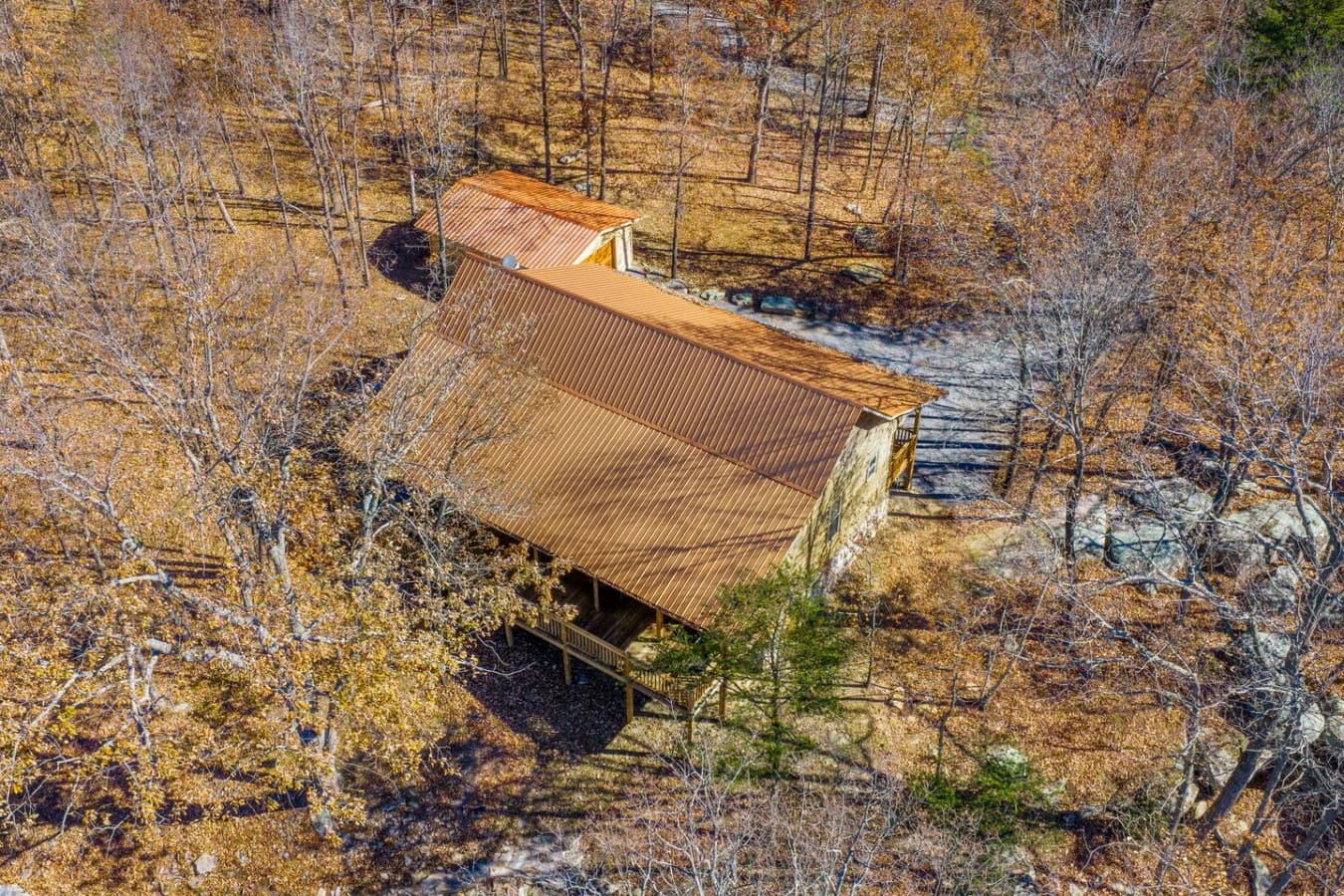 An aerial shot of your getaway.