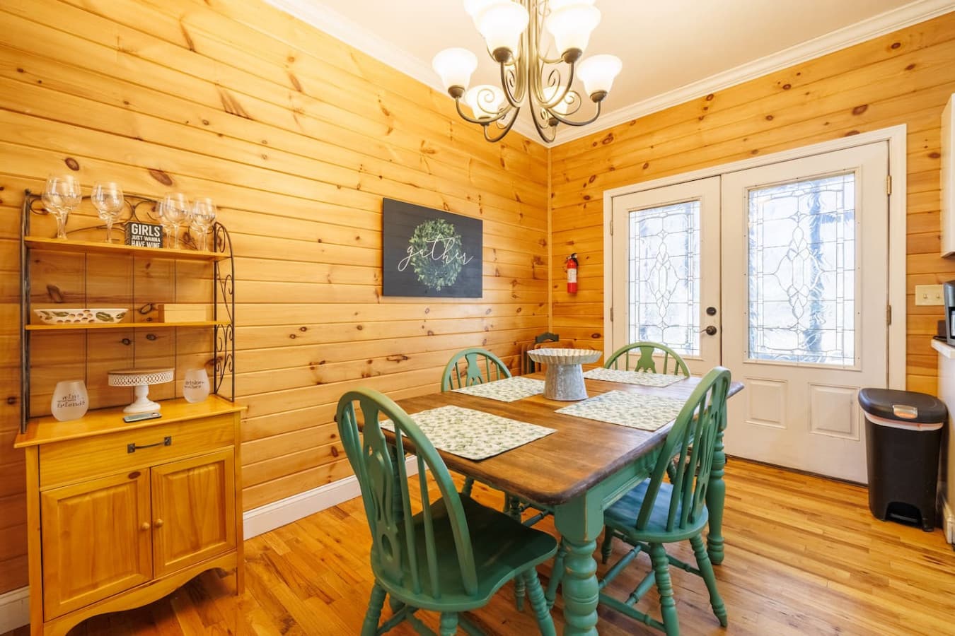 Charming dining area in the kitchen seats four—perfect for shared meals, morning coffee, and lively conversation.