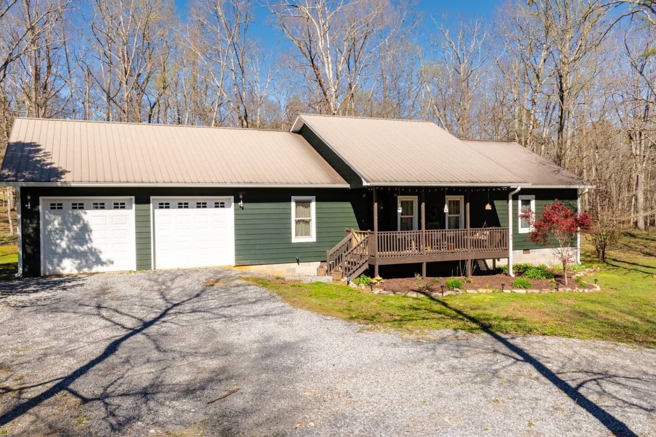 Enjoy the convenience of a spacious two-car garage, offering easy parking and extra room for your gear, rain or shine.