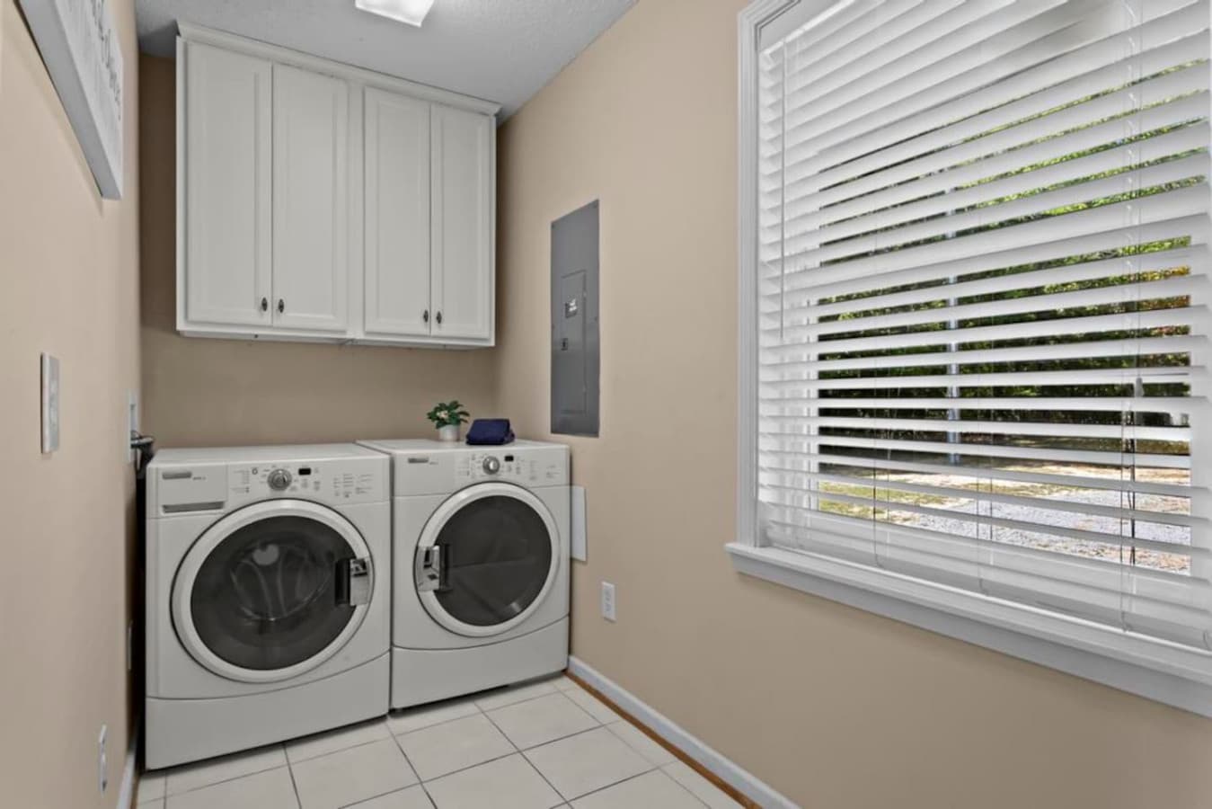 Washer and dryer available for guest use.