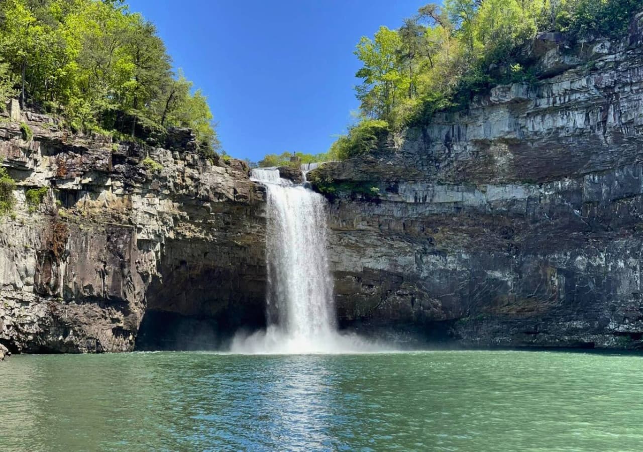 DeSoto Falls - Hike the pink trail to swim under a waterfall. A 10 min drive away!