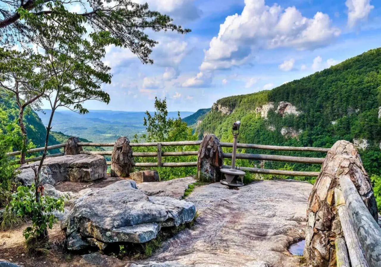 The Cloudland Canyon. About half an hour drive away.
