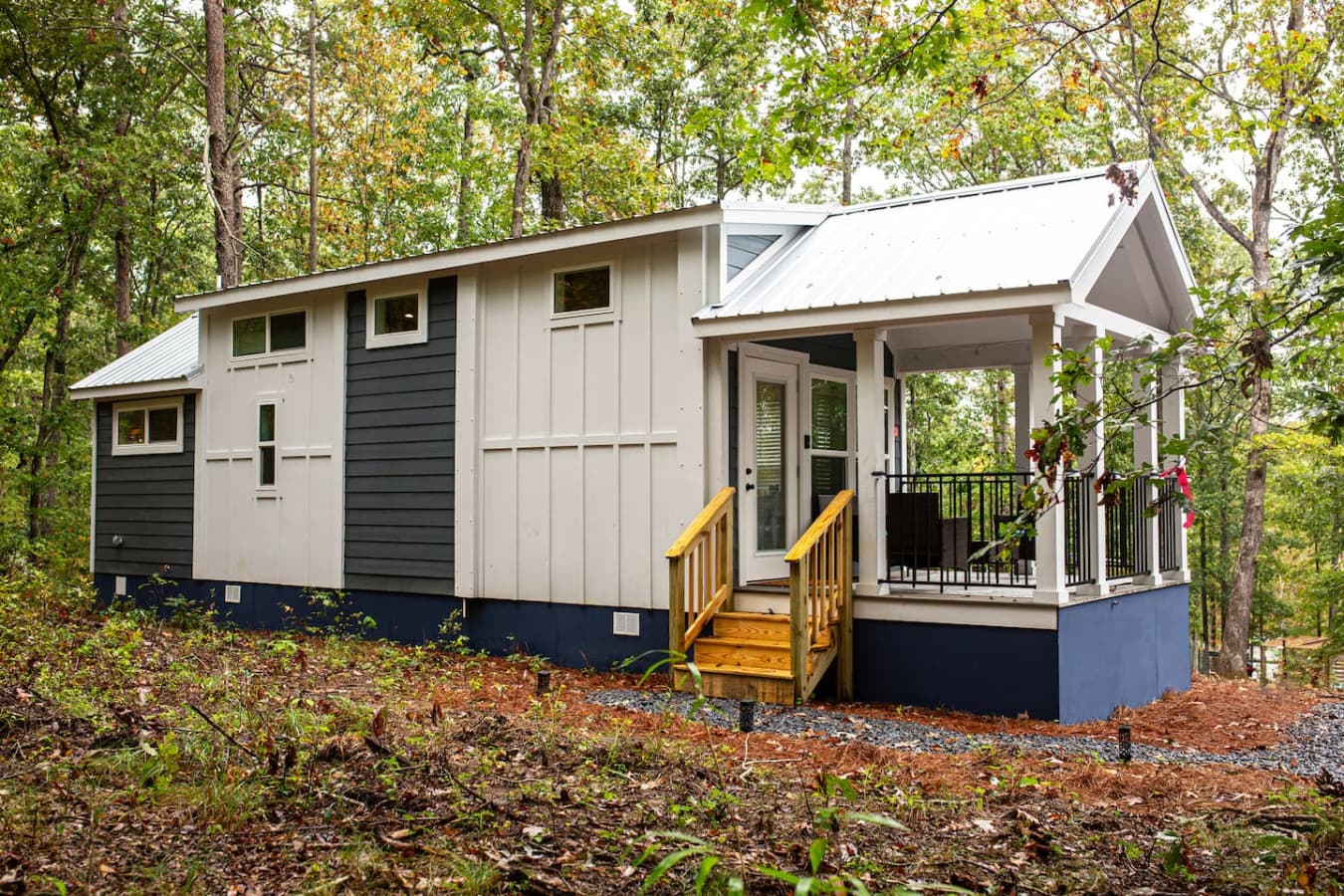 Tiny Home with a covered front porch.