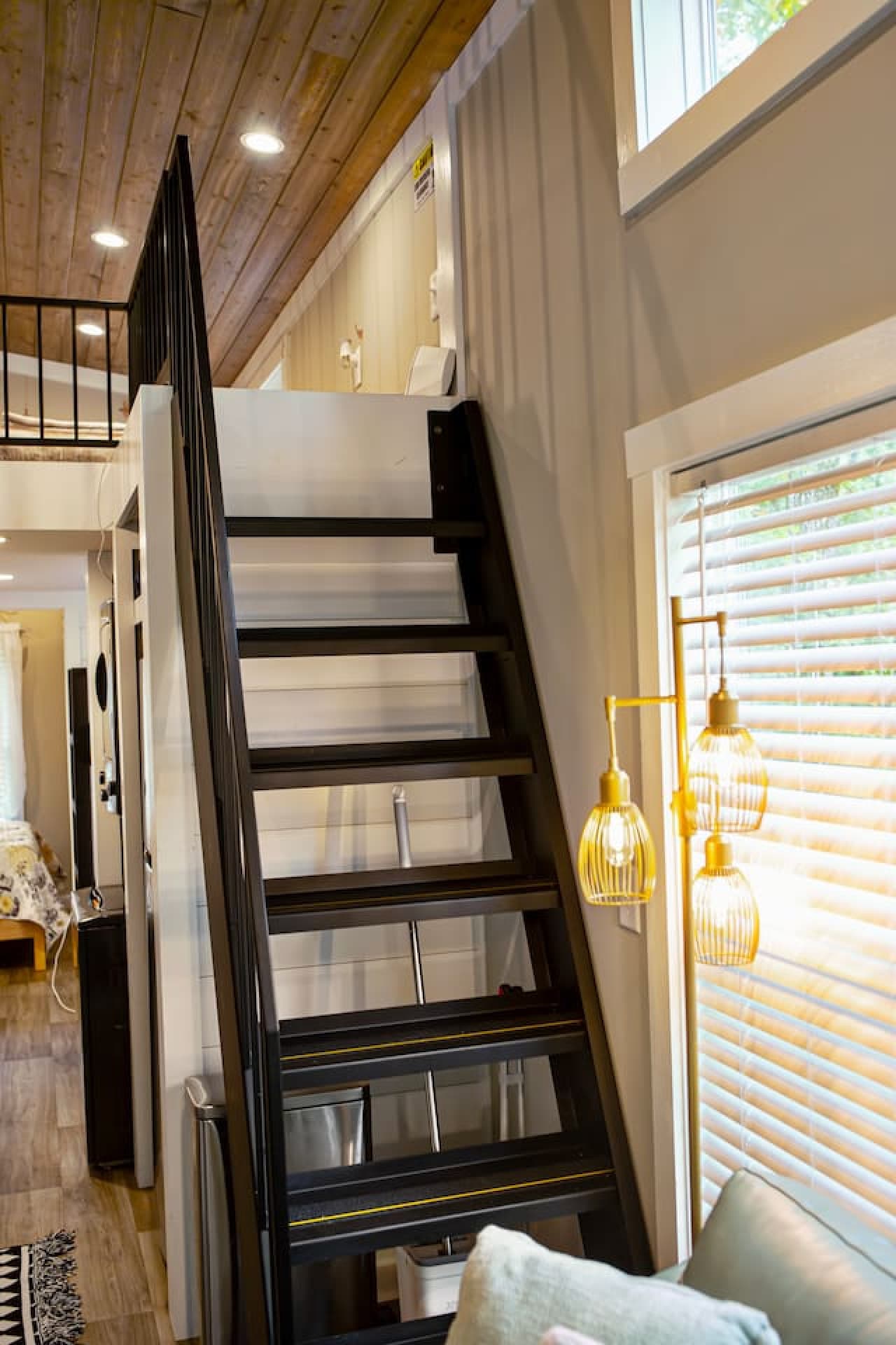 Stairs to access your comfy loft beds.