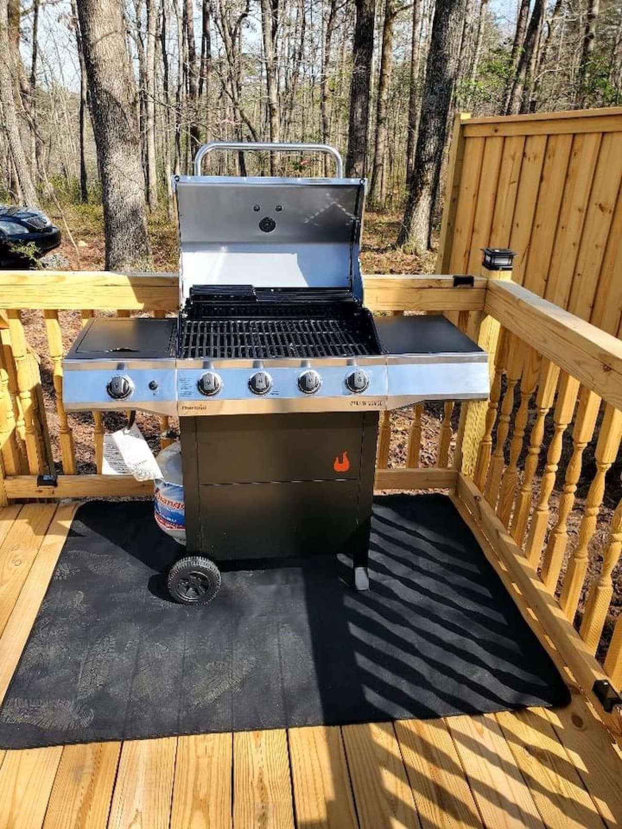 Fire up the grill and relax outdoors.