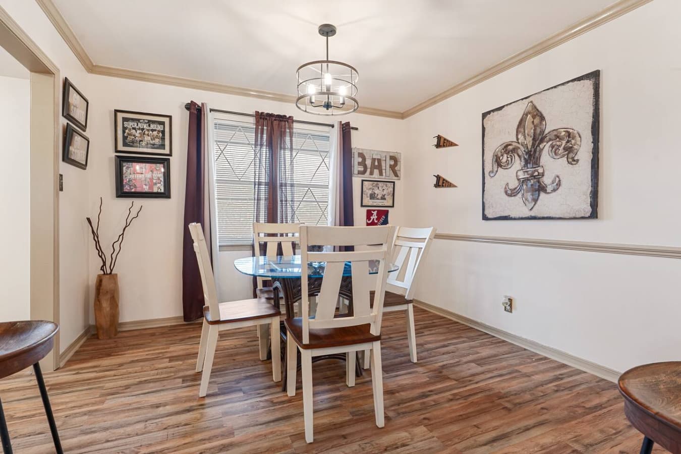Gather around the dining table for meals and quality time with family and friends.