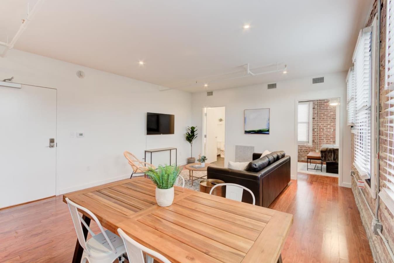 Enjoy the seamless flow between the dining, living, bedroom, and bathroom areas. Take time to slow down and savor life’s simple pleasures — whether it’s a hearty homecooked meal or delicious takeout from one of the many nearby restaurants.