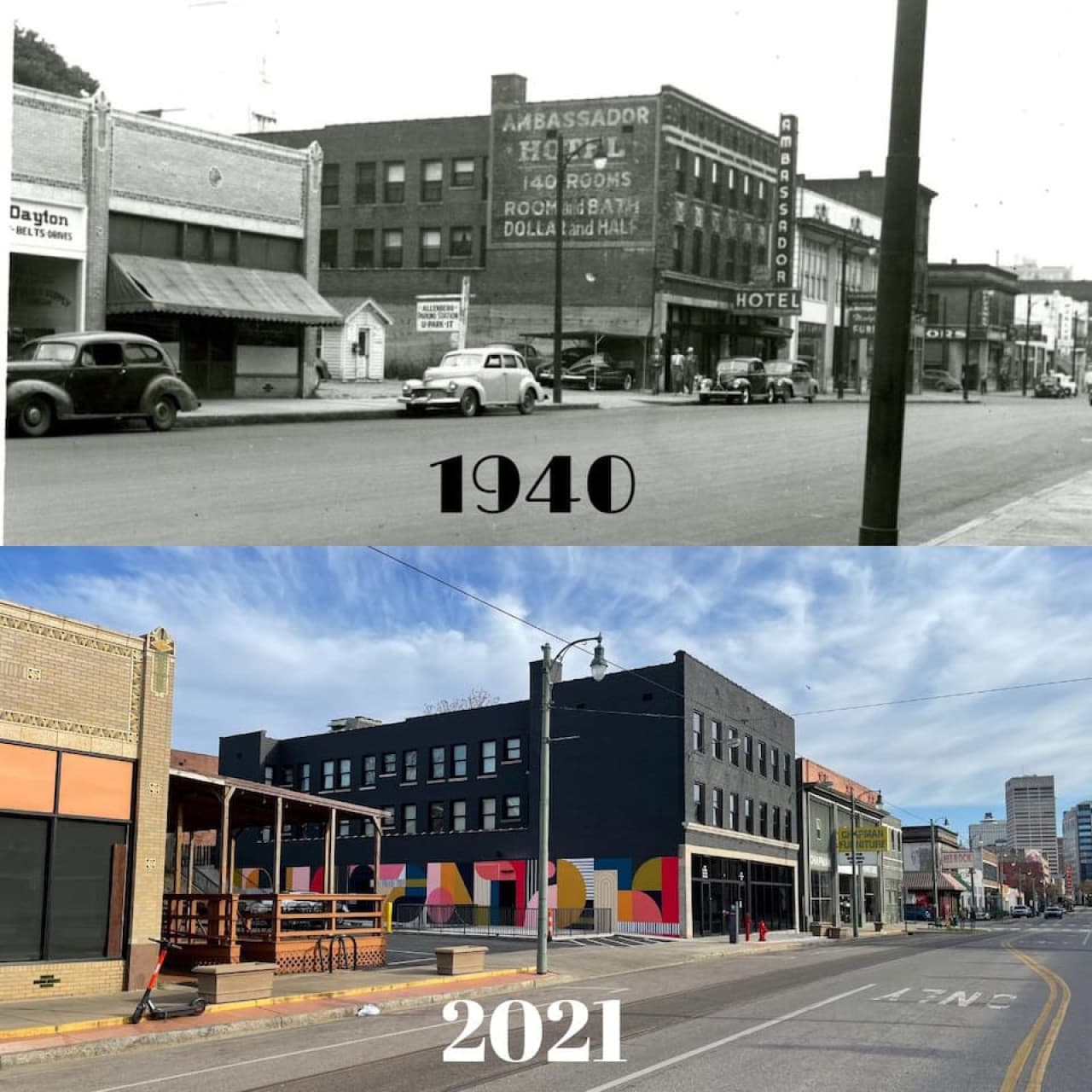 The first half of the 1940s was war-dominated. "Ambassador Hotel" stood the test of time, historic at its finest. It is now fully renovated but keeps its appeal and glory.