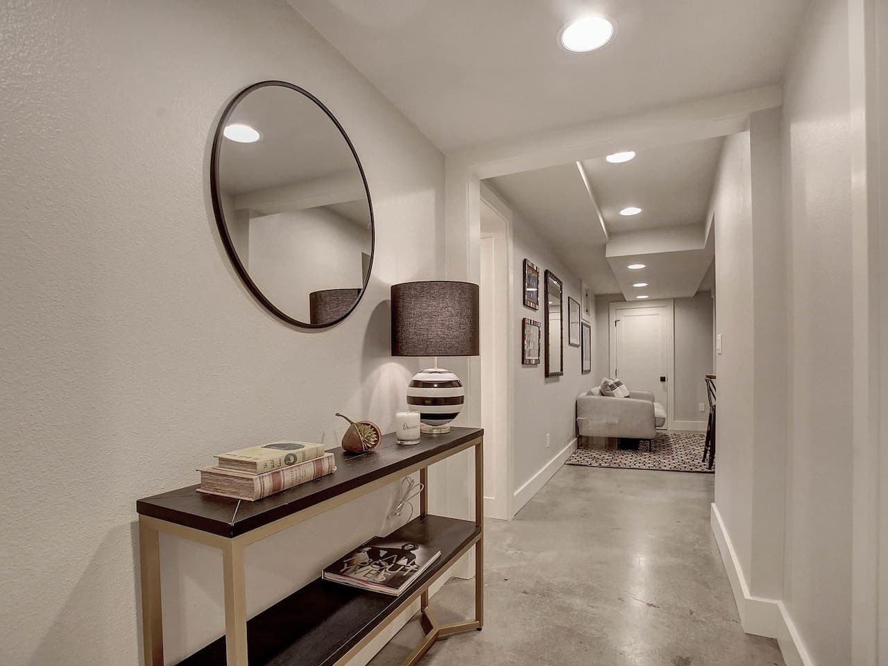 Hallway to the living area.