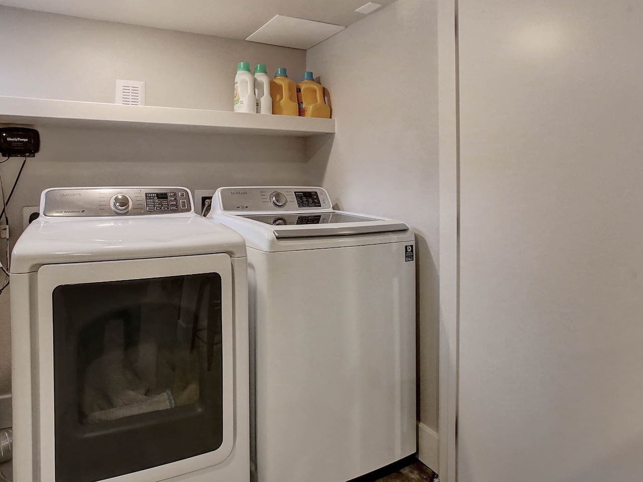 Convenient laundry access during your stay.