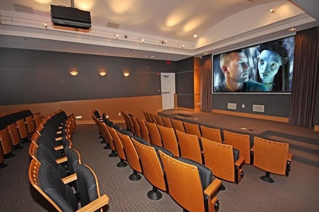 Shared movie theater.