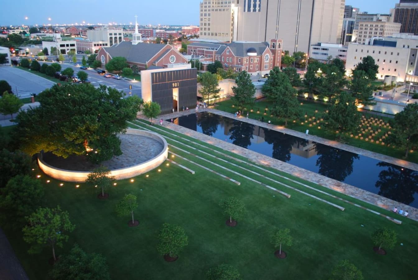 A short 7-minute drive takes you to the Oklahoma City National Memorial & Museum, a place of remembrance and reflection.
