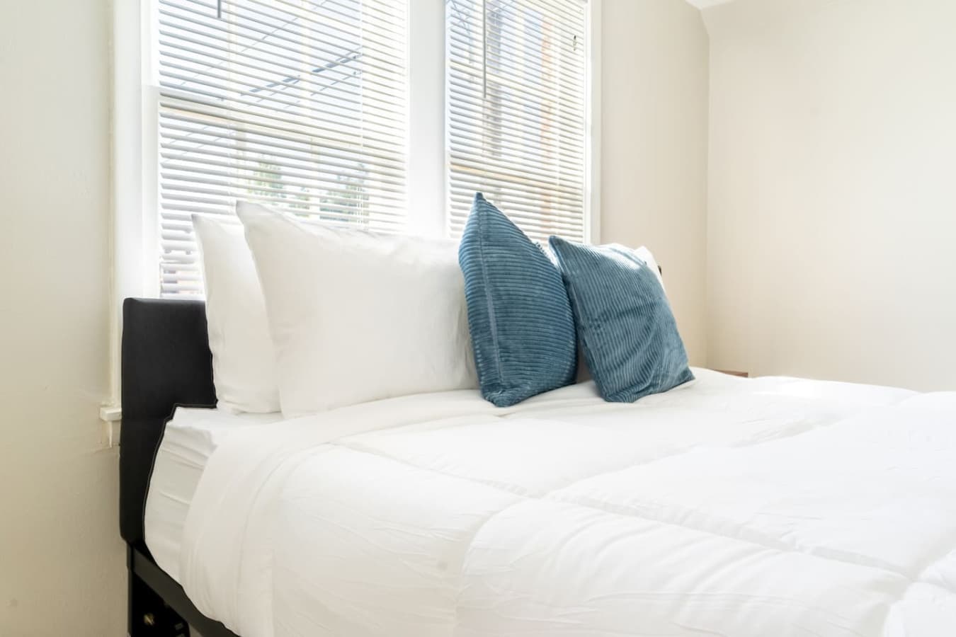Sink into soft cushions and a cozy queen bed for a restful night.