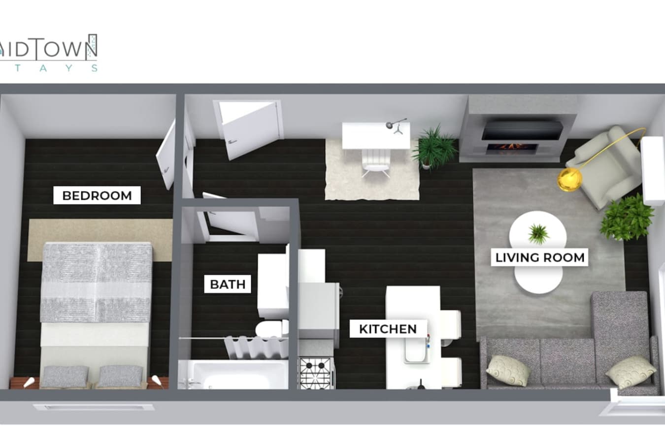 Get a better picture of the space with our floor plan. Please note: Furniture may vary.