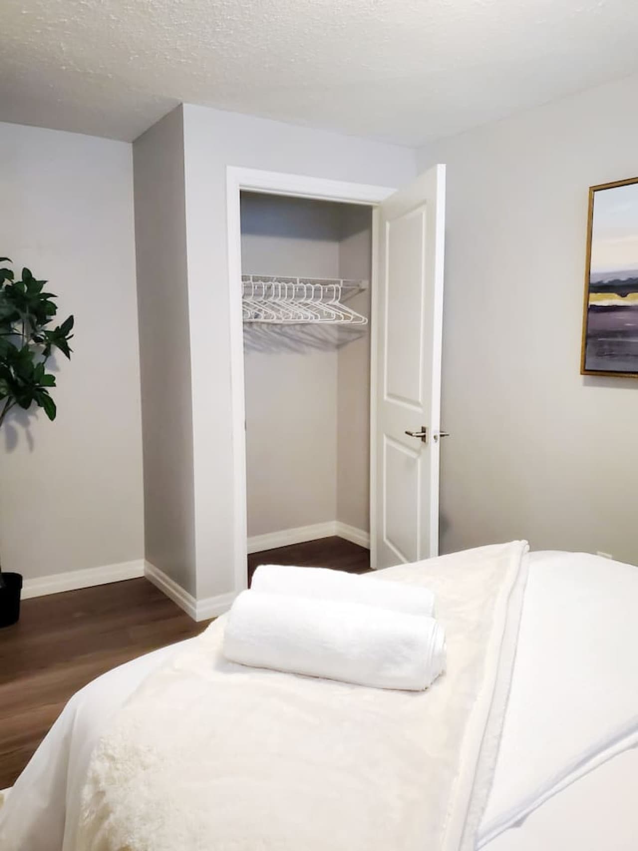 No skeletons in this closet so there's plenty of room to store your belongings.